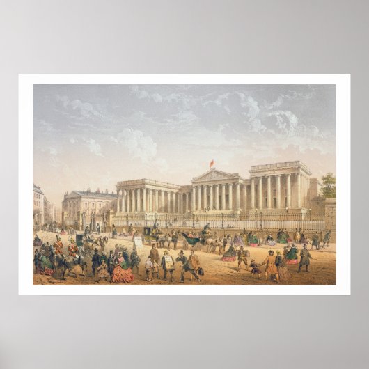 The British Museum, c.1862 (kleurenlitho) Poster (Voorkant)