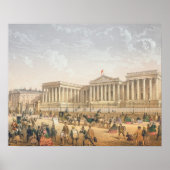 The British Museum, c.1862 (kleurenlitho) Poster (Voorkant)