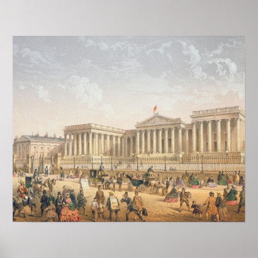 The British Museum, c.1862 (kleurenlitho) Poster (Voorkant)