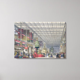 The British Nave of the Great Exhibition, 1851 (co Canvas Afdruk