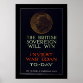 The British Sovereign Will Win (grens) Poster (Voorkant)