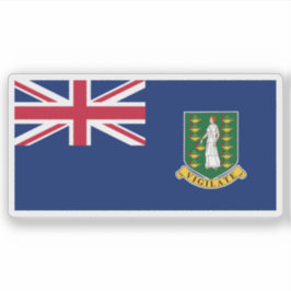 The British Virgin Islands flag,Overseas Territory Sticker