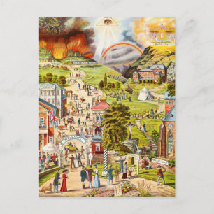 The Broad and Narrow Way van British School Briefkaart