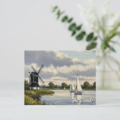 The Broads Engeland Reis Briefkaart (Staand voorkant)