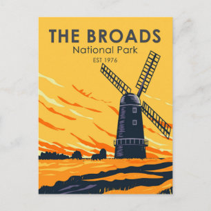 The Broads National Park England  Briefkaart
