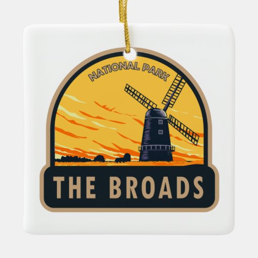The Broads National Park England  Keramisch Ornament (Voorkant)