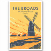 The Broads National Park England  Sticker (Voorkant)