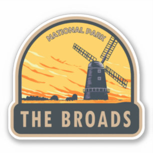The Broads National Park England  Sticker
