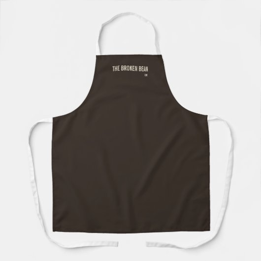 The Broken Bean Apron Schort (Voorkant)