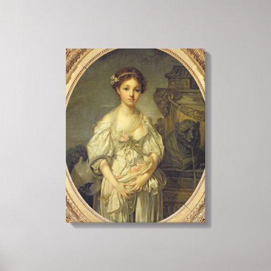 The Broken Pitcher, c.1772-73 Canvas Afdruk (Voorkant)