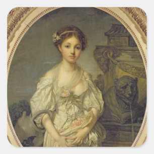 The Broken Pitcher, c.1772-73 Vierkante Sticker