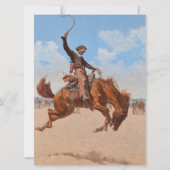 The Bronco Buster (door Frederic Remington) Kaart (Voorkant)