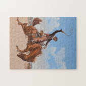 The Bronco Buster (door Frederic Remington) Legpuzzel (Horizontaal)