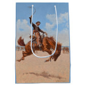 The Bronco Buster (door Frederic Remington) Medium Cadeauzakje (Achterkant)
