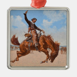 The Bronco Buster (door Frederic Remington) Metalen Ornament