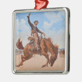 The Bronco Buster (door Frederic Remington) Metalen Ornament (Links)
