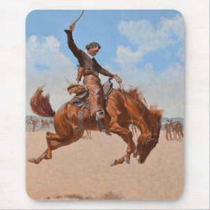 The Bronco Buster (door Frederic Remington) Muismat