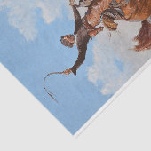 The Bronco Buster (door Frederic Remington) Tissuepapier (Detail)