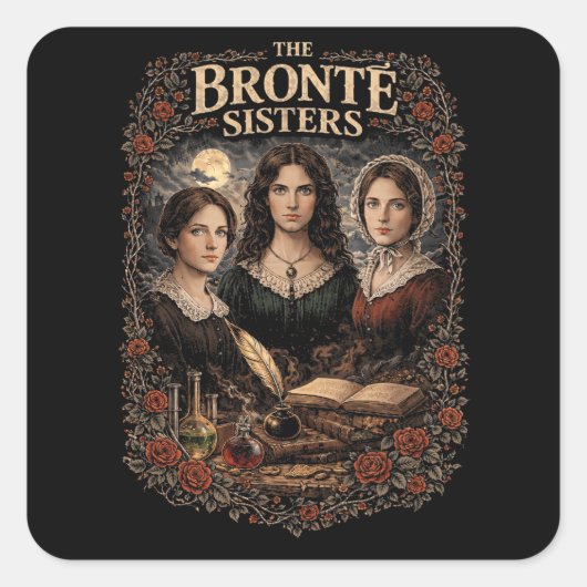 The Brontë Sisters Vierkante Sticker (Voorkant)