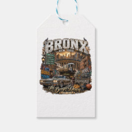 The Bronx New York Boogie Down Stedelijke Collage Cadeaulabel