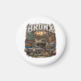 The Bronx New York Boogie Down Stedelijke Collage Magneet