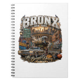 The Bronx New York Boogie Down Stedelijke Collage Notitieboek