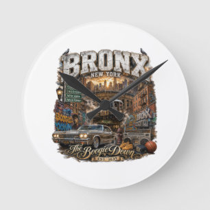 The Bronx New York Boogie Down Stedelijke Collage Ronde Klok