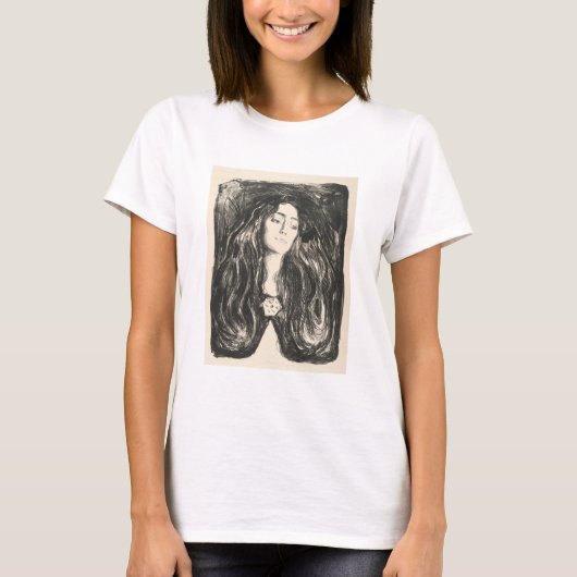 The Brooch Eva Mudocci Edvard Munch T-shirt (Voorkant)