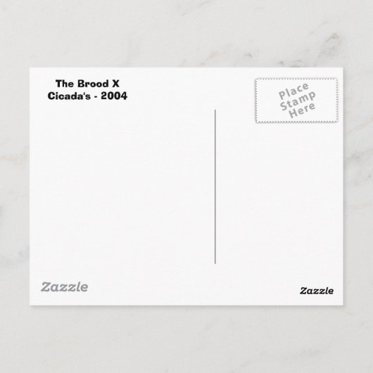 The Brood X Briefkaart (Achterkant)