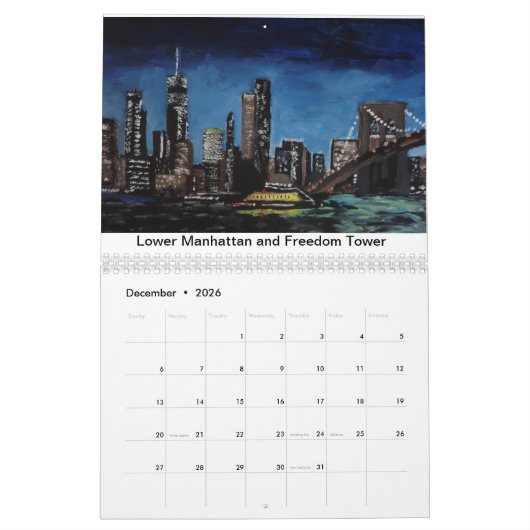 The Brooklyn Bridge 2022 Calendar Kalender (Dec 2026)