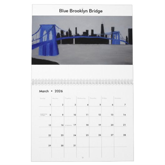 The Brooklyn Bridge 2023 Calendar Kalender (Mar 2026)