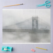 The Brooklyn Bridge in Fog Decoupage Tissuepapier (Craft)