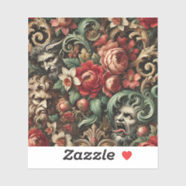 The Brothers Green - Gothic Bloemen Kussen Sticker