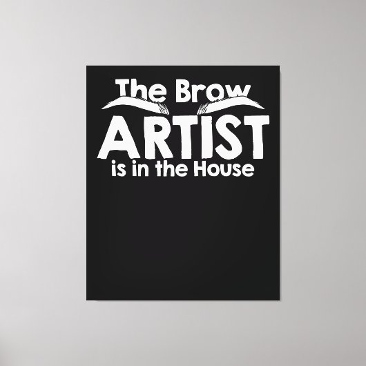 The Brow Artist Canvas Afdruk (Voorkant)