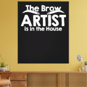 The Brow Artist Canvas Afdruk (Insitu (Woonkamer))