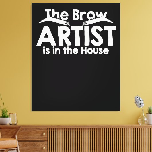 The Brow Artist Canvas Afdruk (Insitu (Woonkamer))