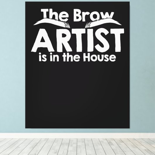 The Brow Artist Canvas Afdruk (Insitu (Houten vloer))