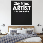 The Brow Artist Canvas Afdruk (Insitu (Slaapkamer))