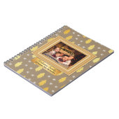 The Brown and Gold kerstfoto's Journal Notitieboek (Linkerzijde)