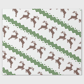THE BROWN REINDEER PATTERN CADEAUPAPIER