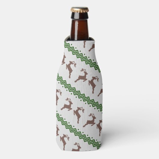 THE BROWN REINDEER PATTERN FLESJESKOELER (Fles Voorkant)