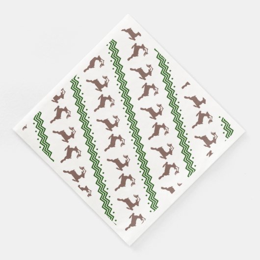 THE BROWN REINDEER PATTERN SERVET (Hoek)