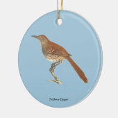 The Brown Thrush of Brown Thrasher, New York Birds Keramisch Ornament (Links)