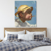 The Bubble Boy (door Paul Peel) Canvas Afdruk (Insitu (Slaapkamer))