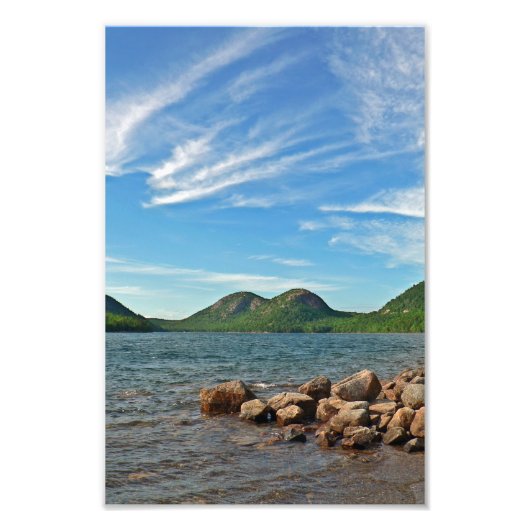 The Bubbles and Jordan Pond Maine Foto Afdruk (Voorkant)