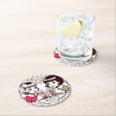 the Bubbling Sisters Ronde Kartonnen Onderzetter (Insitu)