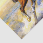 "The Bucker" Westerne kunst van Charles M Russell Tissuepapier (Detail)