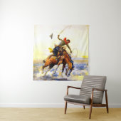 "The Bucker" Westerne kunst van Charles M Russell Wandkleed (In situ)