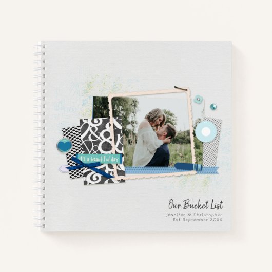 The Bucket List Photo Scrapbook Keepomwille Journa Notitieboek (Voorkant)