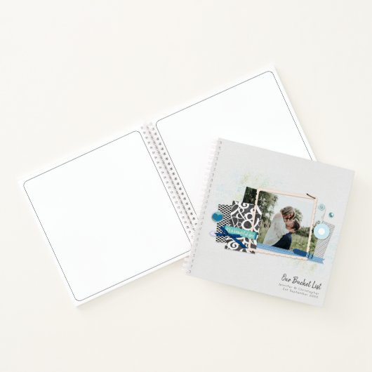 The Bucket List Photo Scrapbook Keepomwille Journa Notitieboek (Binnen)